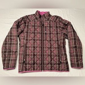 Land’s End Prima Loft Plaid Jacket, size L